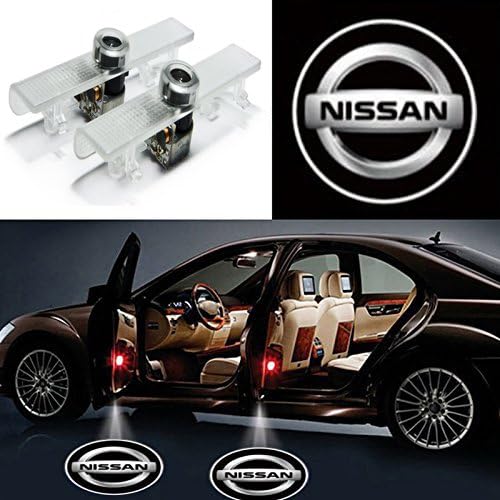 TaiFuMaoYi 2 Pcs Wireless Car Door Led Welcome Laser Projector Logo Light Ghost Shadow Light Lamp for Nissan Altima Sedan/Maxima/Quest