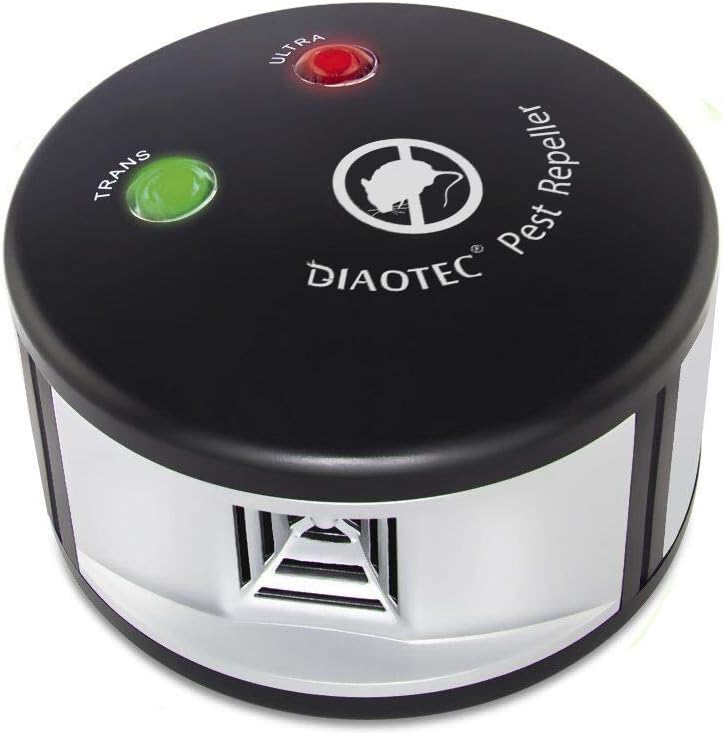Diaotec Squirrel Repellent Ultrasonic Rodents Repeller Pressure Wave Pest Deterrent for Indoor Use