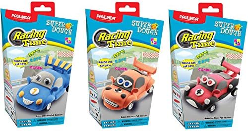 Paulinda Super Dough Racing Time DIY Modeling Bundle Toy