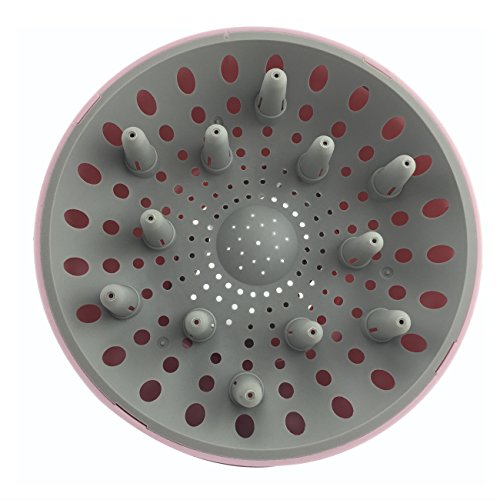 Universal Hair Diffuser Hairizone New Patent Design Adaptable for Various Blow Dryers with D=1.7"-2.6" for Curly or Wavy Hair Styling, HairIQ+ Attachment, ECO-Friendly (Pink)