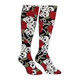 SICOA Grateful Dead Skull Athletic Socks Knee High