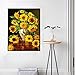 5D Sunflower Diamond Painting Kits for Adults Kids Full Drill Diamond Art by Number Embroidery Cross Stitch Kits DIY Canvas Oil Painting Rhinestones Diamond Pictures Craft for Home Wall Décor