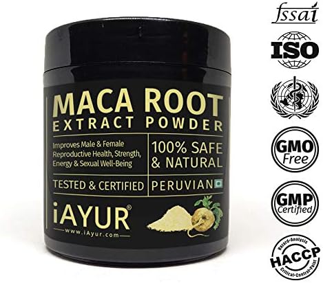 iAYUR Maca Root Extract Powder 100 Gms | Tested & Certified 100% Potent, Natural, Pure & Safe - Peruvian Origin
