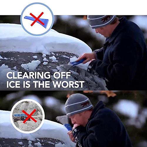 Cyhulu Scrape A Round Magic Ice Scraper, Novelty Design Car Windshield Magic Cone-Shaped Snow Scraper Shovel Tool for Car Window Side Ice Clean - Thumbnail 2