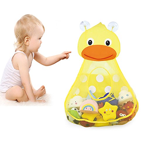 Starpromise Baby Bathtub Toys Fashion Grid Duck Summer Little Yellow Pack Children Bathroom Bath Water Storage Rack Bathroom - Thumbnail 3