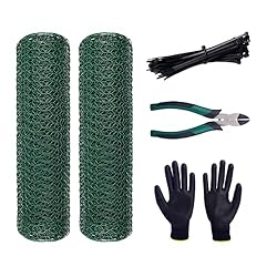 FUTRPOW Chicken Wire,Green Chicken Wire Fencing,20