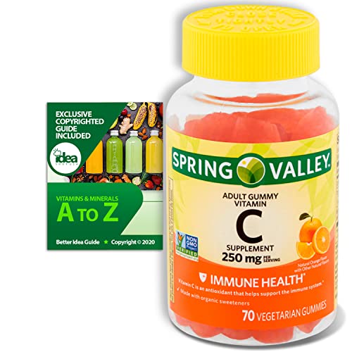 Spring Valley Vegetarian Vitamin C Gummies for Adults, 250 mg, 70 Ct
