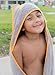 Hooded Baby Towel for Bath & Shower-100% Bamboo Baby Hooded Towel, with Bonus Washcloth for Boy or Girl, Newborn/Toddler | Baby Hooded Towel-Soft, Absorbent & Hypoallergenic for Sensitive Skin