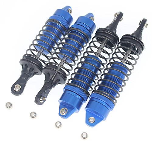 4-Pack Hobbypark Aluminum Damper Front & Rear Shock Absorber Springs Assembled For 1/10 Traxxas Slash 4x4 4WD Upgrade Hop-Up Parts