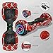 TechClic Spider Electric Hoverboard with Built-in Speaker and LED Side Lights Wheels self Balancing Scooter Dual Motors Hover Board UL2272 Certified (Red)