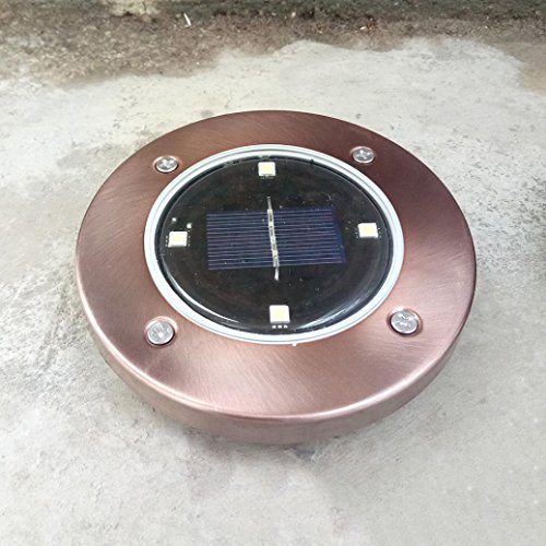 Solar Powered Ground Light Outdoor Lights Waterproof LED Solar Path Lights Garden Landscape Lighting (4LED) - Thumbnail 2