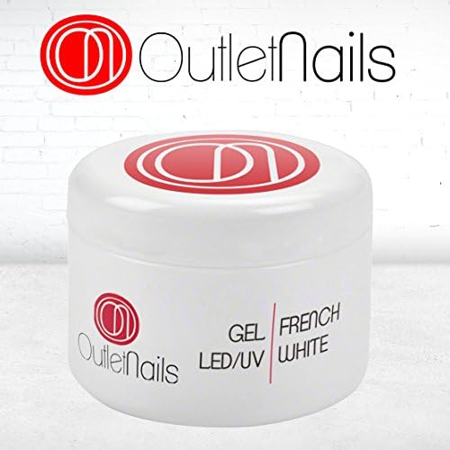 French White Gel LED/UV for gel Nails 50ml / Nails French/Nail Polish French White/Gel Nails Polish French White Intense 50g