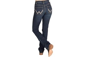 Wrangler Womens Western Mid Rise Stretch Boot Cut Jean