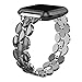 TOYOUTHS Metal Link Compatible with Fitbit Versa 2 Watch Band/Versa Lite/Versa Bands for Women Stylish Dressy Strap Bracelet Replacement Wristbands Accessories for Versa 2 Special Edition, Black