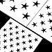 Gejoy 7 Pieces Star Stencil Template 50 Stars American Flag Template for Painting and DIY Making American Flags, 10.5 by 14.82 inch, 7 by 10 inch, 5 by 7 inch