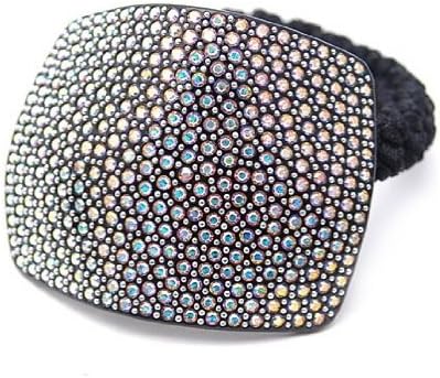 [Aznavour] Lovely &amp; Cute Swarovski Alloy Elastic Pony Tails #PT994. (Black)