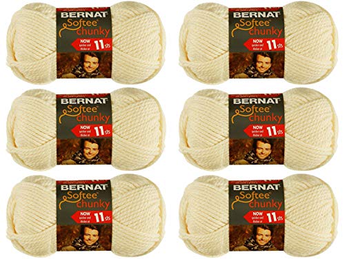 Bulk Buy: Bernat Softee Chunky Yarn (6-Pack) Natural 161128-28008