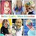 Maydear Temporary Hair Chalk Comb - Non Toxic Hair Color Comb and Safe for Kids - White