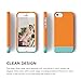 iPhone SE case, elago® [Glide-Limited][Orange/Coral Blue] - [Mix and Match][Premium Armor][True Fit] - for iPhone SE/5/5S