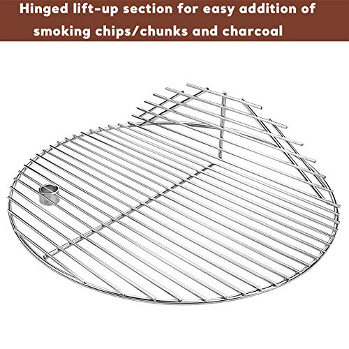 QuliMetal 19.5 Inch SUS 304 Round Cooking Grate Cooking Grid for Akorn