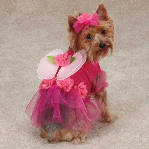 Casual Canine Flower Fairy Pet Costume - Pink