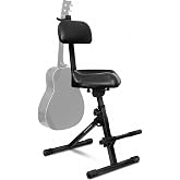 Liquid Stands Guitar Stool, Adjustable Piano Stool - Professional Musician Drum Throne with Backrest - Guitar Seat Drum Seat, Musician Stool, Chair, Guitar Chair for Adults, Kids, Drummer, Guitarist
