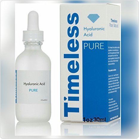 The Best Selling Hyaluronic Acid From Timeless 1fl Oz 30 Ml. Hyaluronic Acid One of the Most Powerful Hydrating and Moisturizing Ingredients on the Market. Holds up to 1000 Times Its Weight in Water!