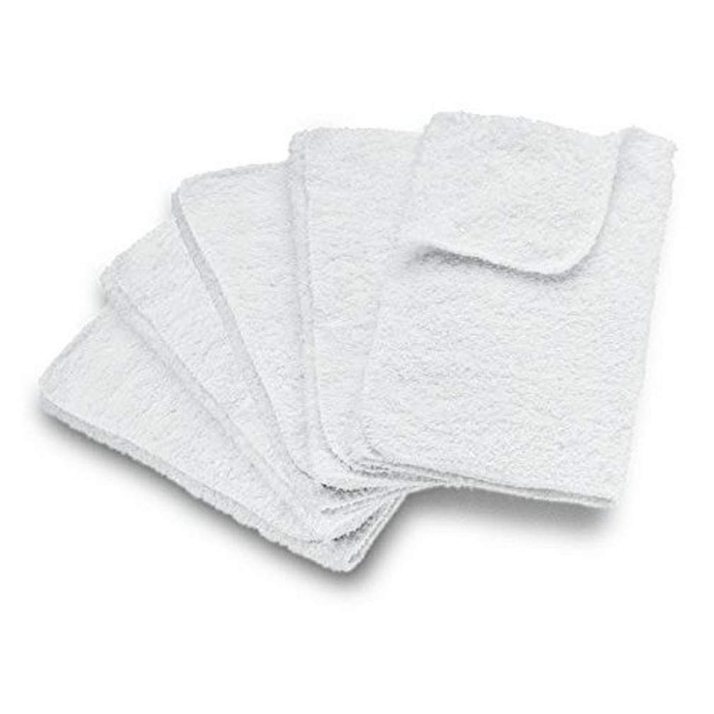 Kärcher Set of 5 Terry Cotton Cleaning Cloths for Steam Cleaners - Extra Wide Cloths for Floor Tool