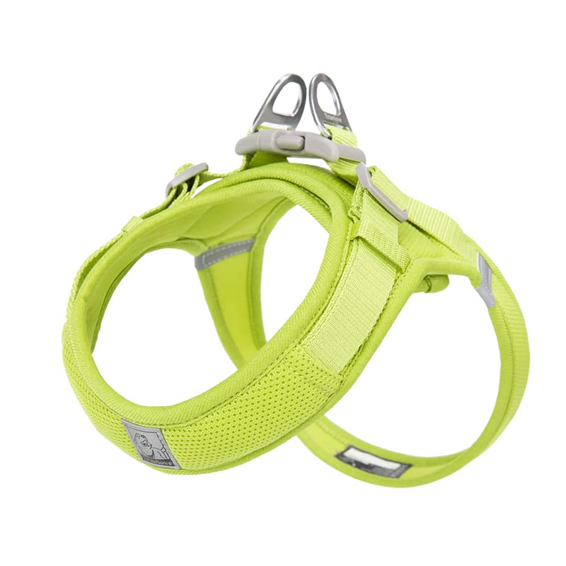 WINHYEPET Truelove Dog Harness Soft Mesh Reflective Breathable Step-In Dog Harness,Easy Adjustment Harness with Safety Buckle for Extra Small and Small Dogs, Vest Harness TLH3013(Lime,M)
