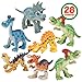 JOYIN 28 PCS Valentines Day Gifts Cards with Dinosaur Figure Toys for kids, Valentine's Greeting Cards for kids classroom gifts, School Exchange Prizes for Boys Girls Classroom Party Favor