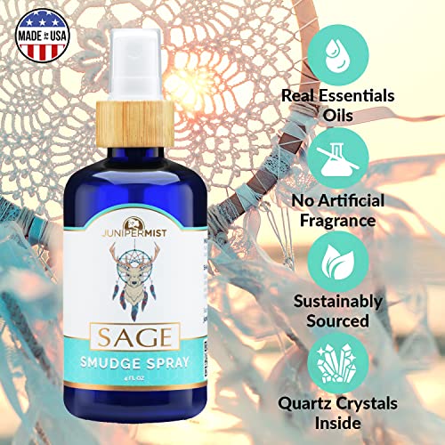 JUNIPERMIST White Sage Spray for Cleansing Negative Energy Sage