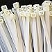 Heavy Duty Cable Zip Ties. Durable strong nylon tie wraps, 120 LB Tensile Strength (15 Inch 100 Pack, White)