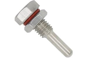 OTOMATICO Thermowell weldless m10x1.5 for thermocouple Homebrew Boiler Stainless Steel 304 Immersion of 30 50 100 150 200 300 400 500 (50mm)