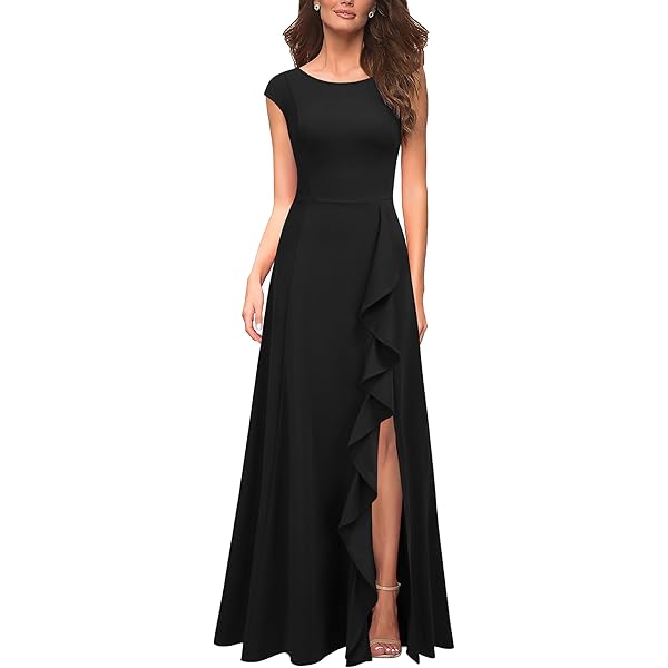 chinese dress ladies Amazon.com: Memoriesea Women's Elegant High Split Ruched Bodycon Mermaid  Evening Cocktail Maxi Dress Black : Clothing, Shoes & Jewelry main image 0
