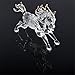 One Feng Shui Crystal Glass Success Horse Sculpture Zodiac Horse + Free Red String Bracelet L1022