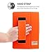 Snugg iPad Air & New iPad 9.7 inch 2017 Case - Smart Cover Case with Kick Stand & (Orange Leather) for the Apple iPad Air 1 (2013)