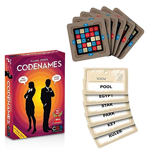 Confidential Action Codenames Board Game Code Names Family Friend Party Card Game Supplies English Edition Bundle With Chessex Drawstring Bag Pricepulse