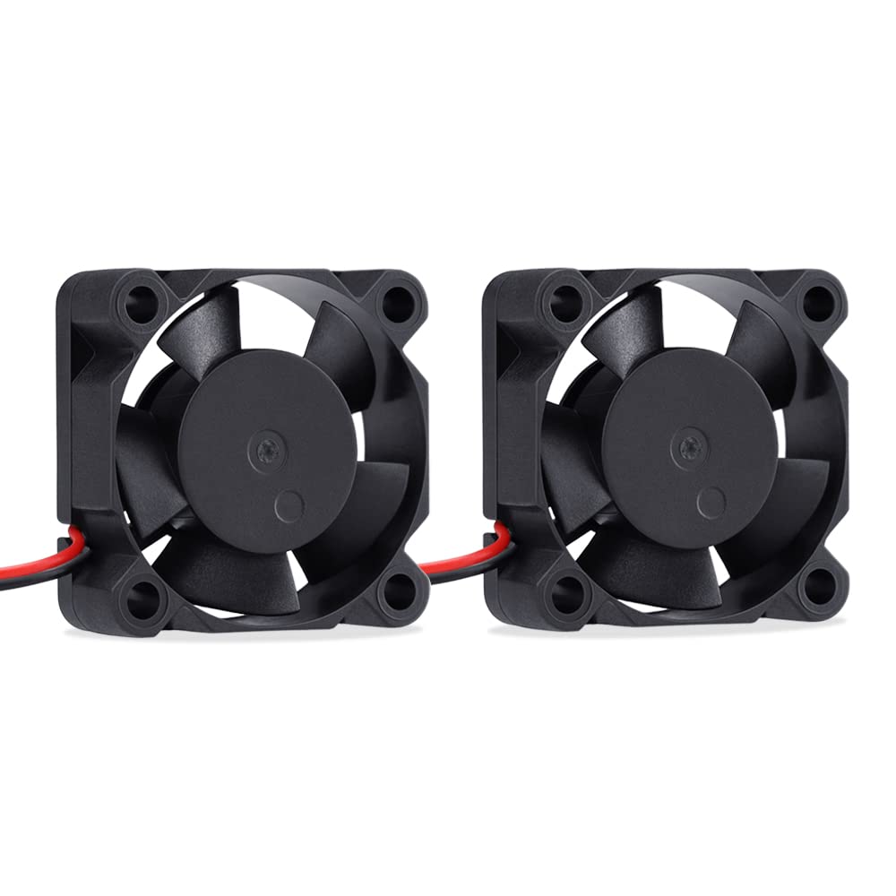GDSTIME 30mm x 10mm 3010 DC Brushless Cooling Fan 5V 30mm Fan For Mini Radiator Heatsink Computer or DIY Replacement (2 Pack)