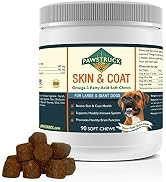 Pawstruck Natural Omega 3 Fish Oil for Dogs & Cats Soft Chew Supplements with Omega-3 Fatty Acids...