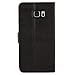 Note 5 Case, Abacus24-7 Samsung Galaxy Note 5 Wallet with Flip Cover and Stand, Black
