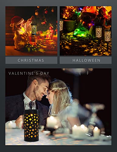 Pathway Solar Light Outdoor Garden, VAABZZ Garden Light with Warm White LED Lights, Waterproof Star and Moon Light for Outdoor Garden, Driveway, Lawn, Patio, Yard and Christmas Decoration(4 Pack)