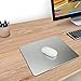 ENHANCE Aluminum Metal Gaming Mouse Pad - Hard XL Mouse Mat Surface, Non-Slip Rubber Base & High Accuracy Optimized Tracking - Brushed Metal Sleek Surface for Responsive Control