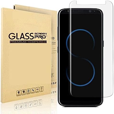 Samsung Galaxy S8 , Kayane Full Screen Case Friendly 3D Curved Tempered Glass Screen Protector [Bubble Free ][Scratch Resistant][Easy Installation] for Samsung Galaxy S8