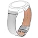 for Gear S2 Leather Band, V-MORO Soft Leather Gear S2 Sport Bands Strap Replacement Wristband with Stainless Metal Adapters for Samsung Gear S2 SM-R720/SM-R730 Smartwatch 6.7