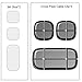 XGUO Cable Clips,Multipurpose Cross Peas Cable Clips Cord Management System Desktop Cable Organizer (3-Pack) - Black