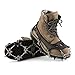 OUTAD Crampons Non-slip Shoes Cover 1 Pair 18 Teeth Claws Stainless Steel Chain Outdoor Ski Ice Snow Hiking Climbing Traction Cleats