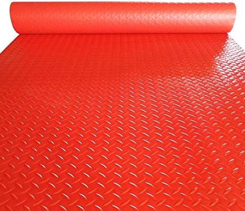 キッチンカーペットラグランナーpvc防水プラスチックカーペット キッチン 学校 オフィス廊下 階段 サイズ 1x5m 赤用ノンスリップフロアマット オンライン限定商品 1x5m Size