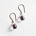 Pale purple glass dangle earrings 14kt rose gold-filled