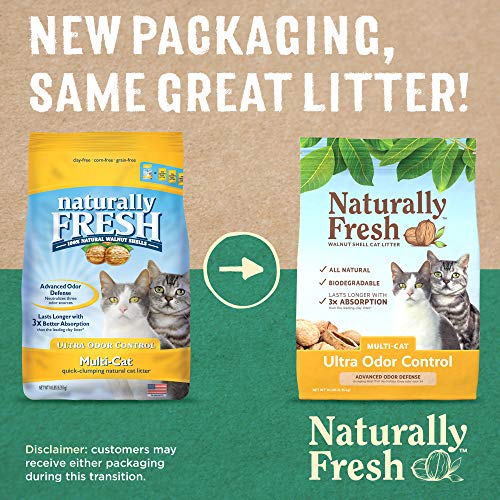 EcoShell Naturally Fresh Cat Litter Made From Walnut Shells, Unscented