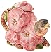 Cosmos Gifts Robin with Flowers Ceramic Teapot, 4-3/4-Inch